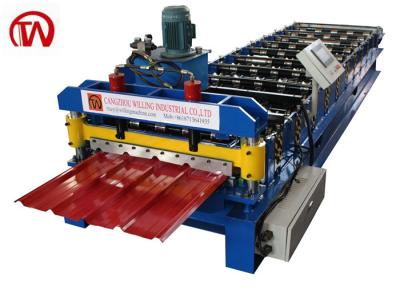 China Metal Roofing Wall Roof Roll Forming Machine Mega Rib Horizontally  Install for sale