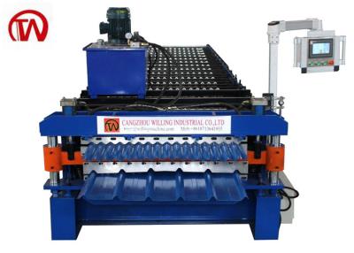 China Ibr Corrugated Double Layer Roll Forming Machine Full Automatic Plc Control for sale