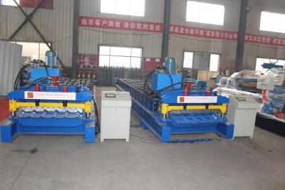 China Versatile Summit Glazed Tile Roll Forming Machine Durable Welded Steel Frame for sale