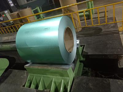 China Green Galvalume / Galvanized Steel Coil For Stone Coat Metal Roofing Tile for sale