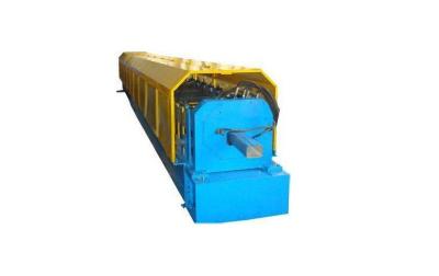 China Metal Roof Box Down Pipe Roll Forming Machine Gutter Forming Machine 380V 50Hz for sale