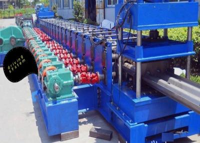 China 2 Waves Highway Guardrail Roll Forming Machine Gear Box Drive Type 3 Phases for sale