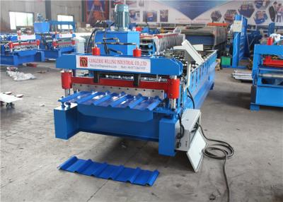 China Metal Roof Box Down Pipe Roll Forming Machine Gutter Forming Machine 3 Phases for sale