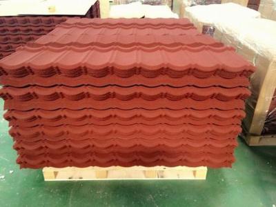 China Color Stone Prepainted Galvanized Steel Coated Metal Roofing Tiles for sale