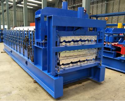 China Three Layer 0.3mm Roof Sheet Forming Machine Plc for sale