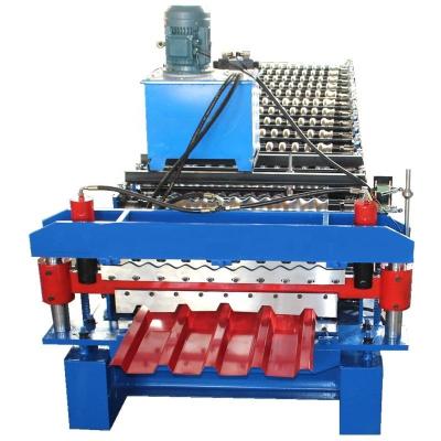 China 686/762 Corrugated Profile Double Layer Roll Forming Machine for sale