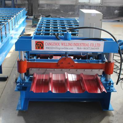 China Plc Control 840mm Trapezoid Tile Forming Machine for sale
