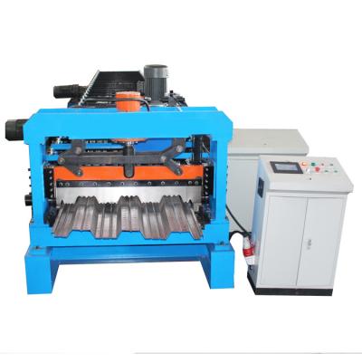 China Metal Steel 1.5mm Floor Deck Roll Forming Machine Plc For Building Materials for sale