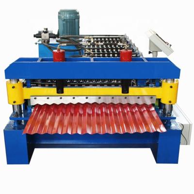 China Colored Steel Wall 850mm Corrugated Steel Sheet Making Machine 15m/Min for sale