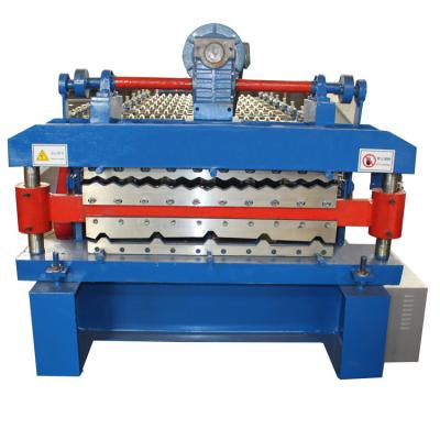 China Electric Shearing Ppgl Double Layer Forming Machine Trapezoid And Corrugated for sale
