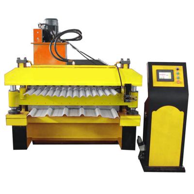 China Ppgi Corrugated 0.3mm Metal Roofing Sheet Forming Machine Fully Automatic for sale