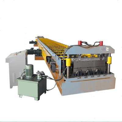 China 1.2mm Profile Pressing Dot Floor Deck Roll Forming Machine for sale