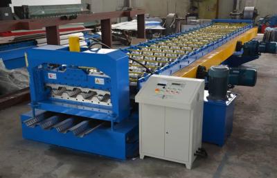 China Galvanisierte Reihen-hohe Geschwindigkeit des Stahl-15m/Min Floor Deck Forming Machine 28 zu verkaufen