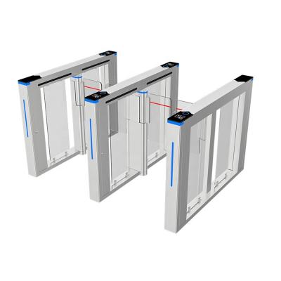 China Subway Airport Swing Flap Turnstile Gate High Speed Security Access Gates for sale