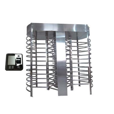 China 304SS Full Height Turnstile Gate Automatic Turnstile Gates With Pedestrian Control System Te koop