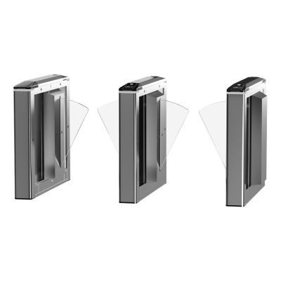 China Efficient Slim Biometric Access Control System Flap Turnstile Facial Recognition for sale
