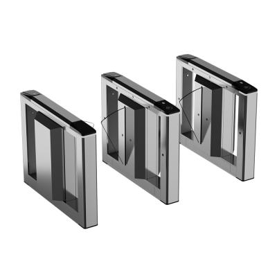 China High Security Durable Flap Speed Barrier Gate Card Scan Flap Barrier Metro Gates for sale