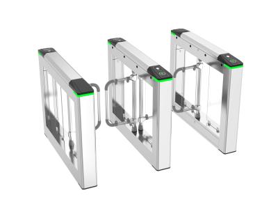 China SUS304 Face Recognition Swing Barrier Turnstile 30 People/Min Automatic Turnstile Gate for sale