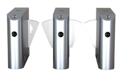 Chine 220V Swing Security Barrier Turnstile With ID/IC/Face Recognition Free Passage à vendre