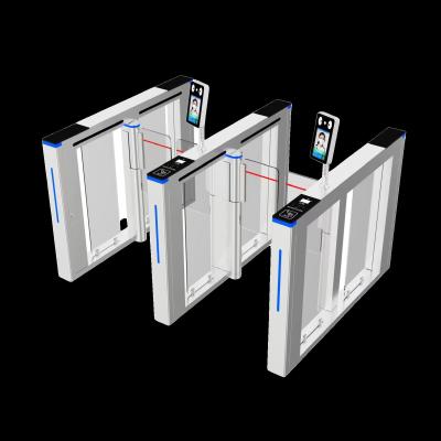 China High End Automatic Biometric Access Control High Speed Flap Security Turnstile Gate For Visitor Entrance à venda