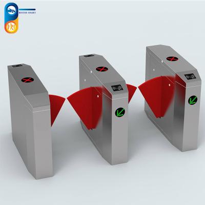 China Outdoor Retractable Anti Reversing Flap Barrier Turnstile Bight Shinning for sale