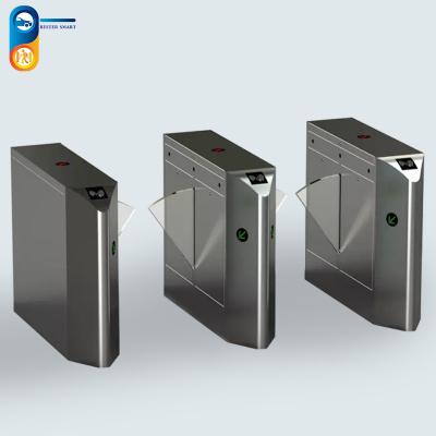 China Arms Synchronization Flap Barrier Turnstile With Organic Glass Wing for sale