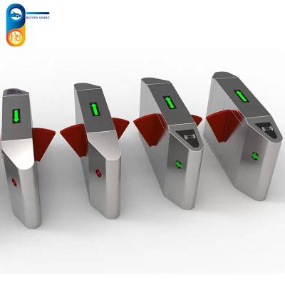 China Metro Station Flap Barrier Gate Automatic Pedestrian Access Control Turnstile for sale