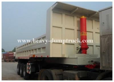 China Multi sized load trail dump utility trailer for Base Rock , Topsoil , Asphalt 3 axles with warranty for sale