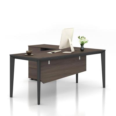 Китай Modern Minimalist Executive Desk Dark Hickory Marble Stripes продается