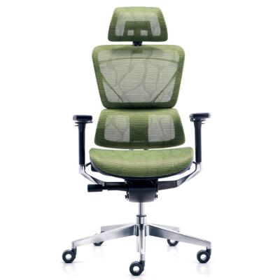 China Double Back Mesh Computer Chair 300 Lbs , 1225-1305mm Revolving Desk Chair With Headrest for sale