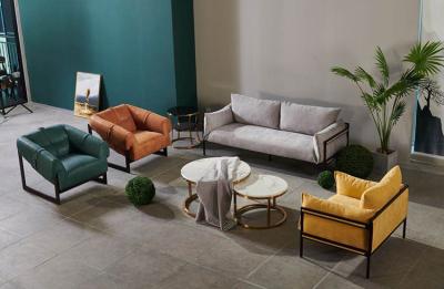China Recepción moderna tapizada Sofa Solid Wood Frame de la oficina en venta