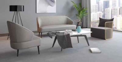 China Lundana PU Office Reception Sofa High Density Foam Smooth for sale