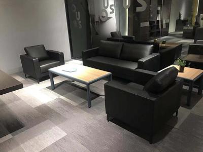 Китай Деревянный одиночный кожаный диван, посадочные места приема офиса DIOUS продается