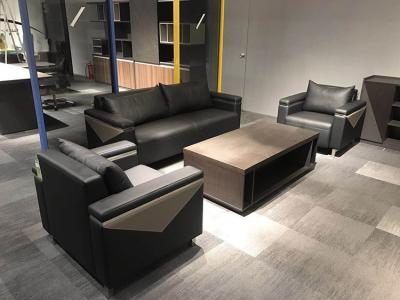 China Versatile Office Reception Sofa , Sleek Leather Reception Sofa for sale