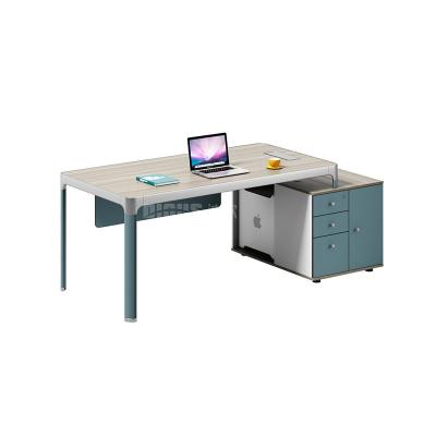 China L Shape Executive Office Table , 16mm E1 Office Computer Desk for sale