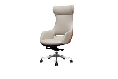China 135d Tilt Revolving Leather Chair , 0.4m3 Ergonomic Leather Chair for sale
