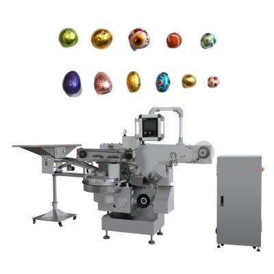 China Main Function Spherical Brushing 300-500ppm Automatic Coin Foil Chocolate Egg Packing Machine for sale