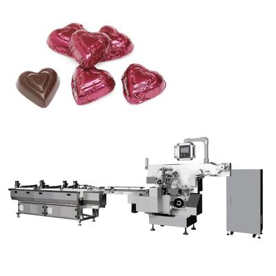 China Food Grade Chocolate Foil Packing Machine with PLC Servo Touch Screen Control System for sale