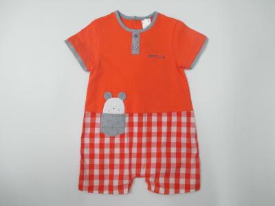 China Short Sleeve Summer Baby Footed Rompers for sale
