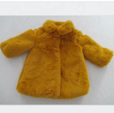 China Fake Fur Cute Baby Girl Jackets Lining Warm Hidden Snaps for sale