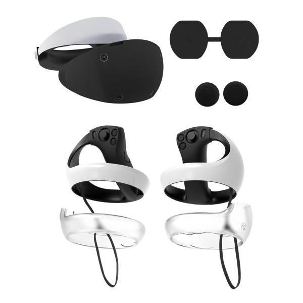 Quality 8 IN 1 PS VR 2 Silicone Cover, Soft And Comfortable, Durable for sale