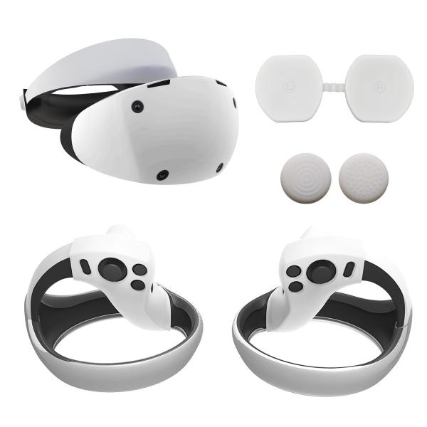 Quality 8 IN 1 PS VR 2 Silicone Cover, Soft And Comfortable, Durable for sale