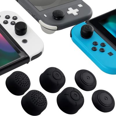 China 3 Pairs Anti-Slip Black Silicone Extended Length Thumb Grips For NS Joy-Con for sale