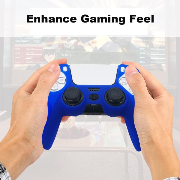 Quality Perfect Protection Skin For PS5 Controller Enhanced Grip Super Fit- Blue for sale