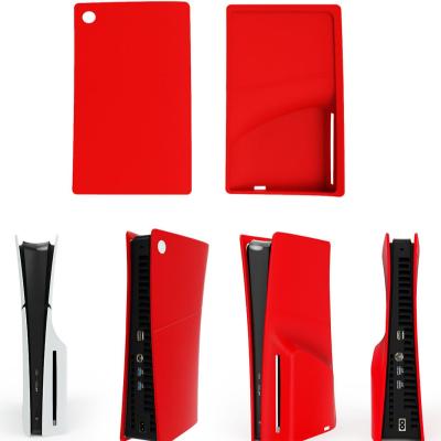 China Resistente à poeira PS5 Slim Silicone Skin Cover Anti-Rescate Para Sony PS5 Slim Disc Edition Console à venda