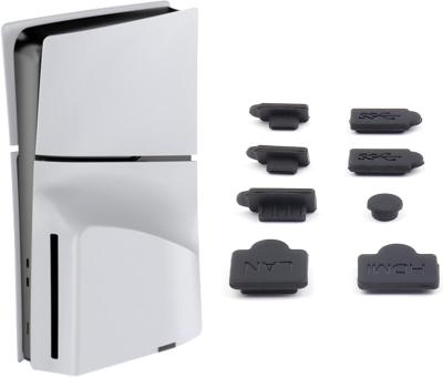 China Enchufe de polvo para PS5 Slim Console Protector de silicona Accesorios de la consola de juegos en venta
