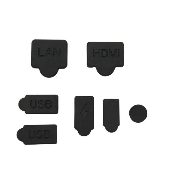 Quality 7PCS PS5 Silicone Anti Dust Plugs Set USB HDMI LAN Type-C Interface Dustproof for sale