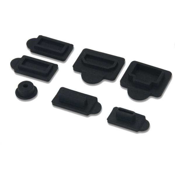 Quality 7PCS PS5 Silicone Anti Dust Plugs Set USB HDMI LAN Type-C Interface Dustproof for sale