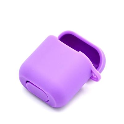 China Capa de silicona de color macaron con llavero para Airpods 2a 1a carga en venta