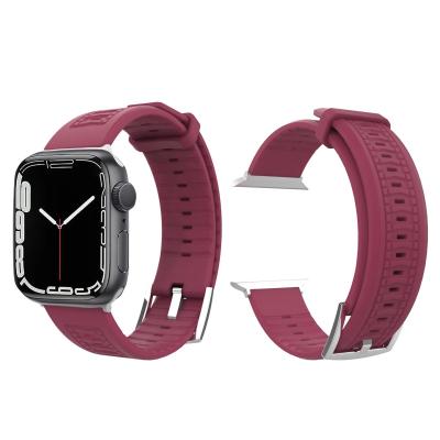 China Waterproof Apple Fkm Watch Strap Soft Flexible Durable Sturdy Fitness for sale